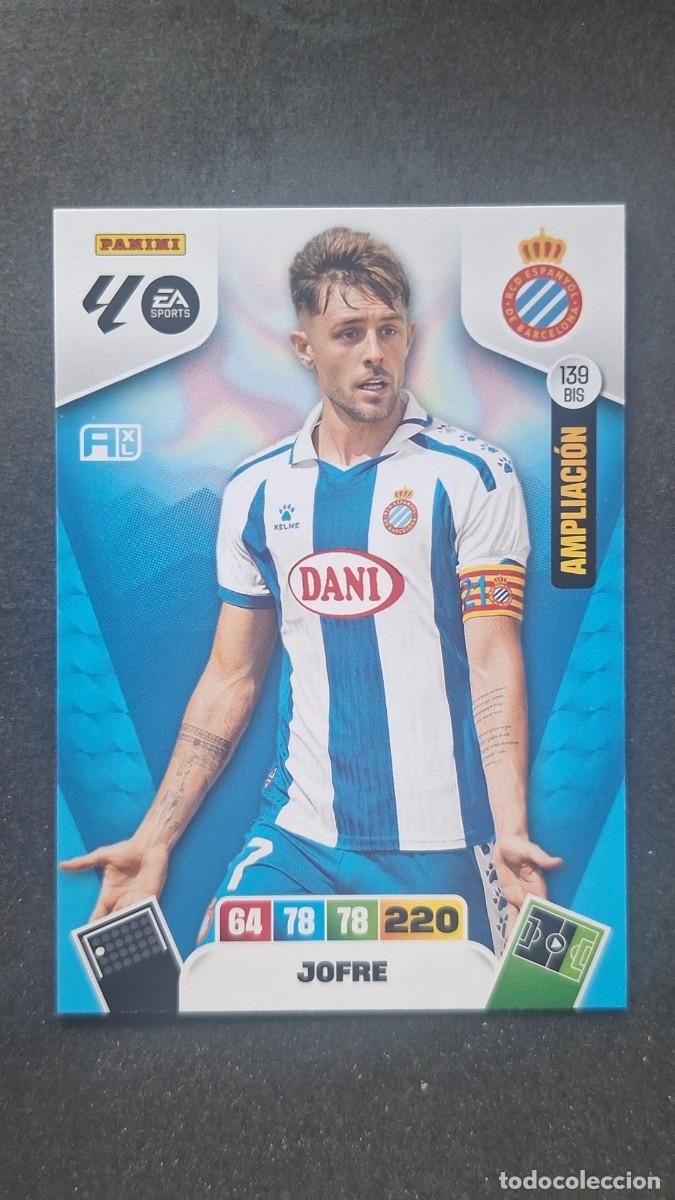 Cromos de F&uacute;tbol: L3 JOFRE R. C. D. ESPA&Ntilde;OL 139 BIS AMPLIACION ADRENALYN XL LIGA 2025/2026 25 26 PANINI