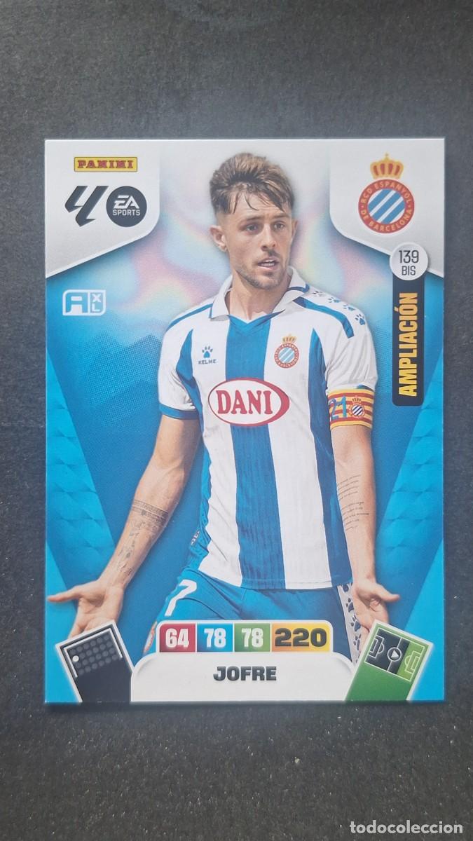 Cromos de F&uacute;tbol: L3 JOFRE R. C. D. ESPA&Ntilde;OL 139 BIS AMPLIACION ADRENALYN XL LIGA 2025/2026 25 26 PANINI