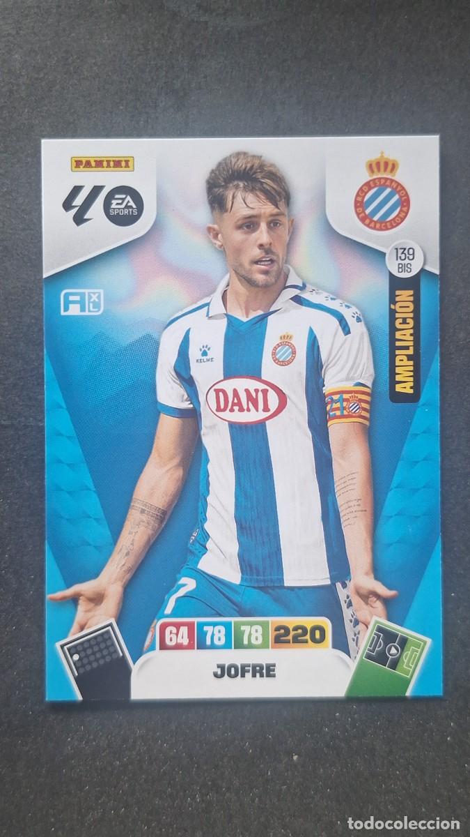 Cromos de F&uacute;tbol: L3 JOFRE R. C. D. ESPA&Ntilde;OL 139 BIS AMPLIACION ADRENALYN XL LIGA 2025/2026 25 26 PANINI