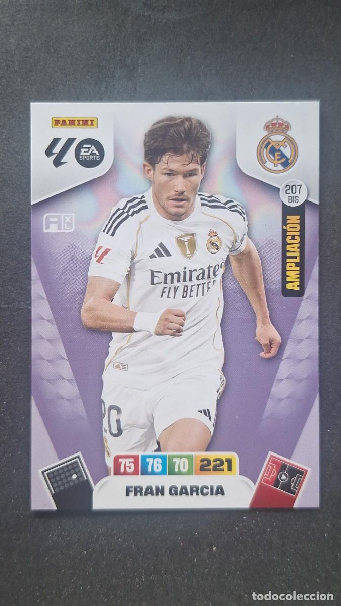 Cromos de F&uacute;tbol: L3 FRAN GARCIA REAL MADRID 207 BIS AMPLIACION ADRENALYN XL LIGA 2025/2026 25 26 PANINI
