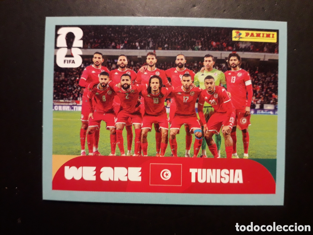 Cromos de F&uacute;tbol: EQUIPO T&Uacute;NEZ TUN 13 MUNDIAL F&Uacute;TBOL 2026 FIFA WORLD CUP PANINI SIN PEGAR PEDIDO M&Iacute;NIMO 3&euro;