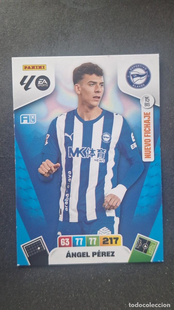 Cromos de F&uacute;tbol: L3 ANGEL PEREZ DEPORTIVO ALAVES 15 BIS NUEVO FICHAJE ADRENALYN XL LIGA 2025/2026 25 26 PANINI