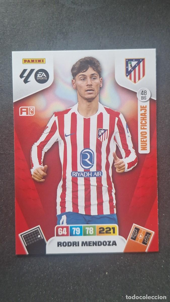 Cromos de F&uacute;tbol: L3 RODRI MENDOZA ATLETICO DE MADRID 48 BIS NUEVO FICHAJE ADRENALYN XL LIGA 2025/2026 25 26 PANINI