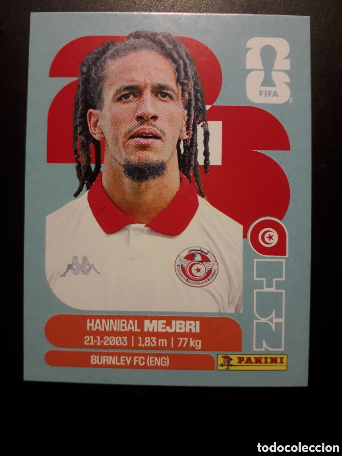 Cromos de F&uacute;tbol: MEJBRI T&Uacute;NEZ TUN 14 MUNDIAL F&Uacute;TBOL 2026 FIFA WORLD CUP PANINI SIN PEGAR PEDIDO M&Iacute;NIMO 3&euro;