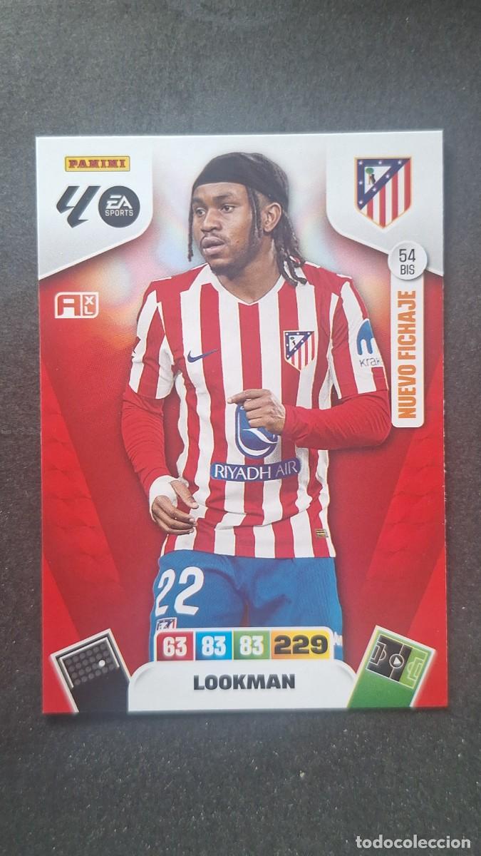 Cromos de F&uacute;tbol: L3 LOOKMAN ATLETICO DE MADRID 54 BIS NUEVO FICHAJE ADRENALYN XL LIGA 2025/2026 25 26 PANINI