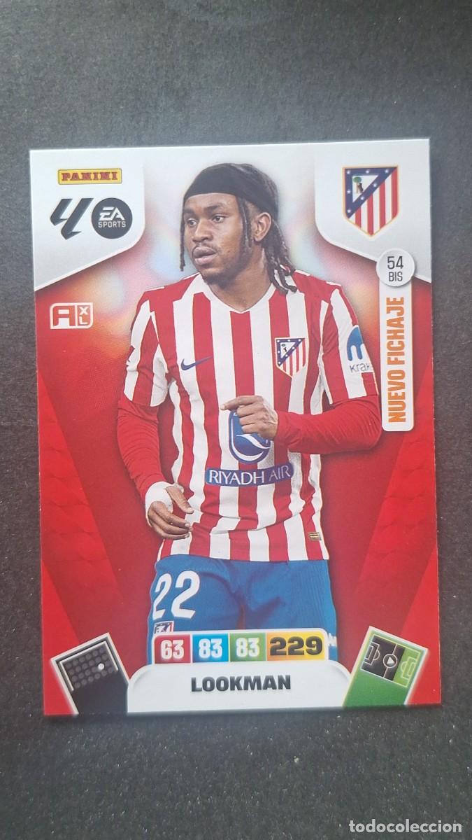 Cromos de F&uacute;tbol: L3 LOOKMAN ATLETICO DE MADRID 54 BIS NUEVO FICHAJE ADRENALYN XL LIGA 2025/2026 25 26 PANINI