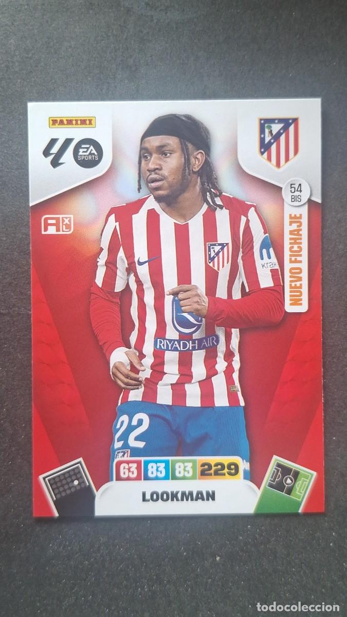 Cromos de F&uacute;tbol: L3 LOOKMAN ATLETICO DE MADRID 54 BIS NUEVO FICHAJE ADRENALYN XL LIGA 2025/2026 25 26 PANINI