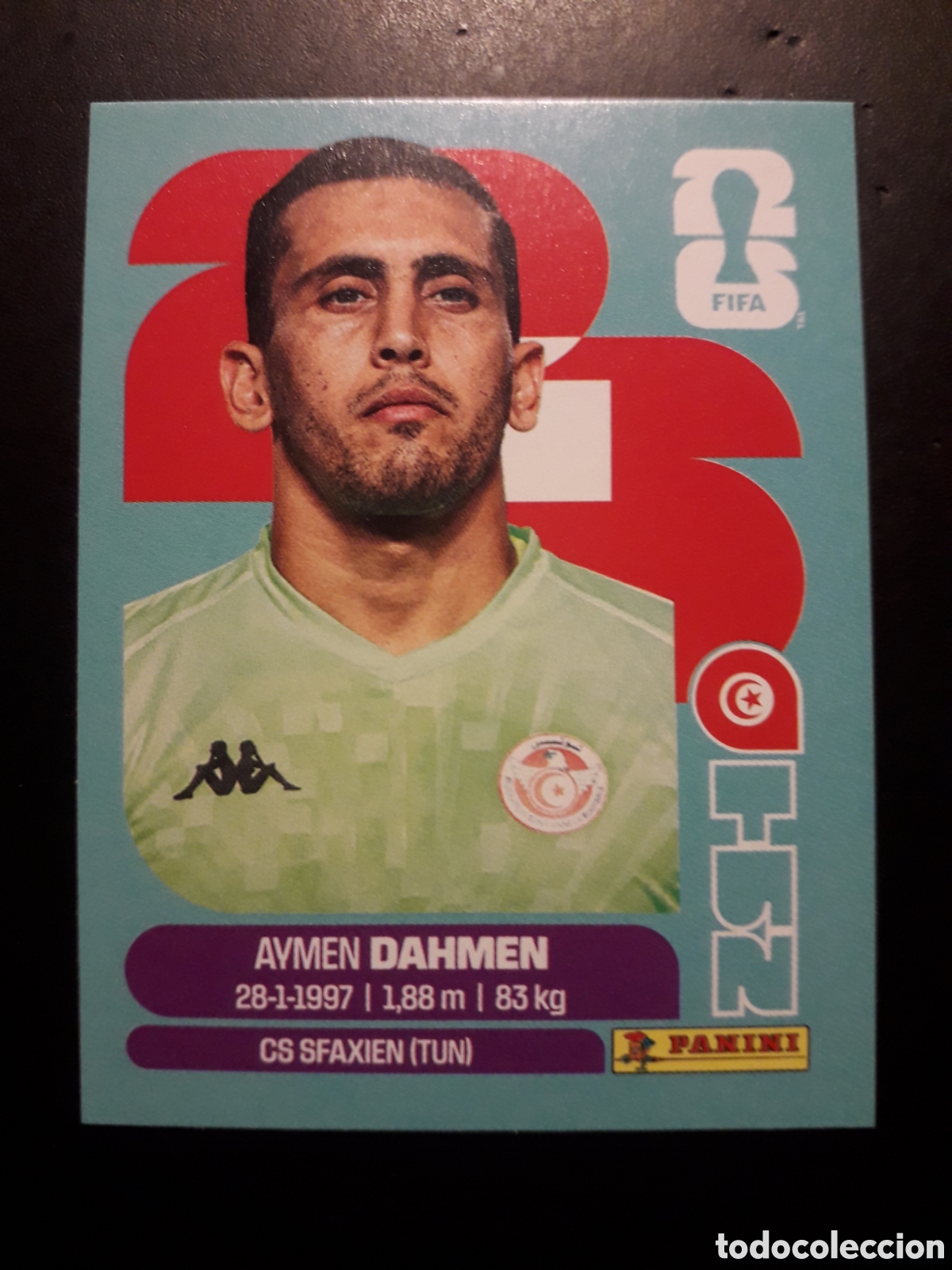 Cromos de F&uacute;tbol: DAHMEN T&Uacute;NEZ TUN 3 MUNDIAL F&Uacute;TBOL 2026 FIFA WORLD CUP PANINI SIN PEGAR PEDIDO M&Iacute;NIMO 3&euro;