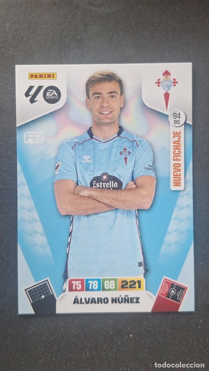 Cromos de F&uacute;tbol: L3 ALVARO NU&Ntilde;EZ CELTA DE VIGO 94 BIS NUEVO FICHAJE ADRENALYN XL LIGA 2025/2026 25 26 PANINI