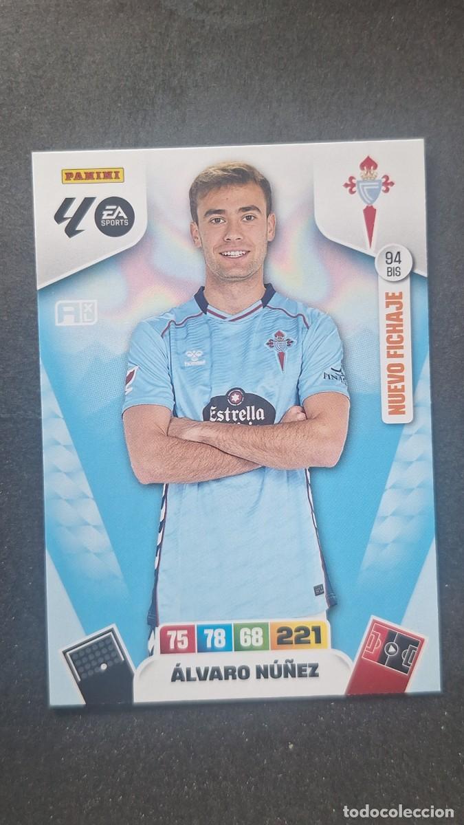Cromos de F&uacute;tbol: L3 ALVARO NU&Ntilde;EZ CELTA DE VIGO 94 BIS NUEVO FICHAJE ADRENALYN XL LIGA 2025/2026 25 26 PANINI