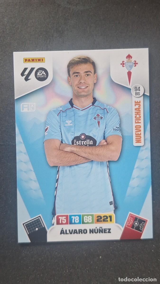 Cromos de F&uacute;tbol: L3 ALVARO NU&Ntilde;EZ CELTA DE VIGO 94 BIS NUEVO FICHAJE ADRENALYN XL LIGA 2025/2026 25 26 PANINI