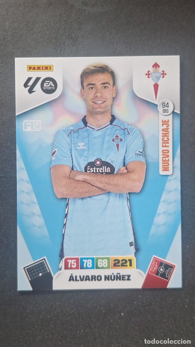 Cromos de F&uacute;tbol: L3 ALVARO NU&Ntilde;EZ CELTA DE VIGO 94 BIS NUEVO FICHAJE ADRENALYN XL LIGA 2025/2026 25 26 PANINI