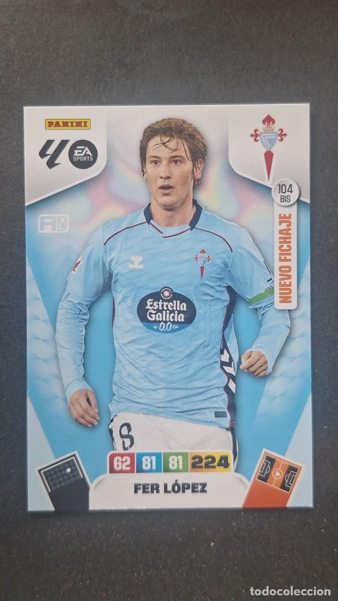 Cromos de F&uacute;tbol: L3 FER LOPEZ CELTA DE VIGO 104 BIS NUEVO FICHAJE ADRENALYN XL LIGA 2025/2026 25 26 PANINI