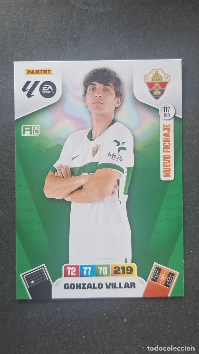 Cromos de F&uacute;tbol: L3 GONZALO VILLA ELCHE C. F. 117 BIS NUEVO FICHAJE ADRENALYN XL LIGA 2025/2026 25 26 PANINI