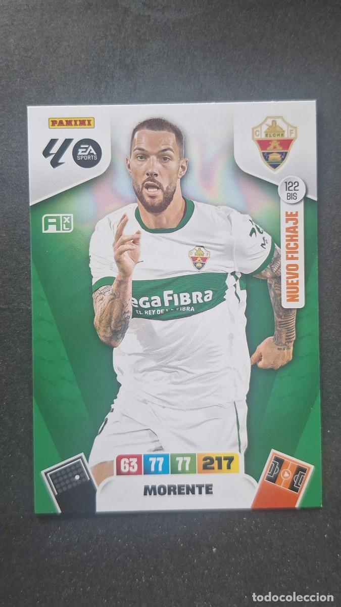 Cromos de F&uacute;tbol: L3 MORENTE ELCHE C. F. 122 BIS NUEVO FICHAJE ADRENALYN XL LIGA 2025/2026 25 26 PANINI