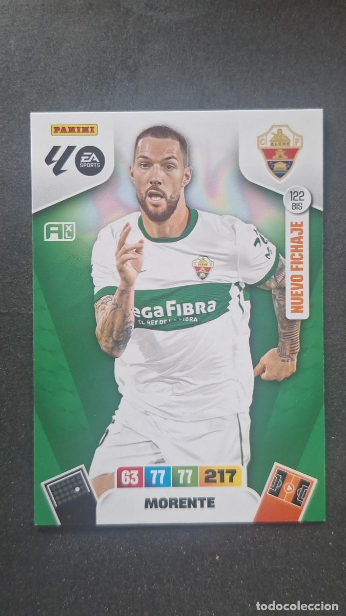 Cromos de F&uacute;tbol: L3 MORENTE ELCHE C. F. 122 BIS NUEVO FICHAJE ADRENALYN XL LIGA 2025/2026 25 26 PANINI