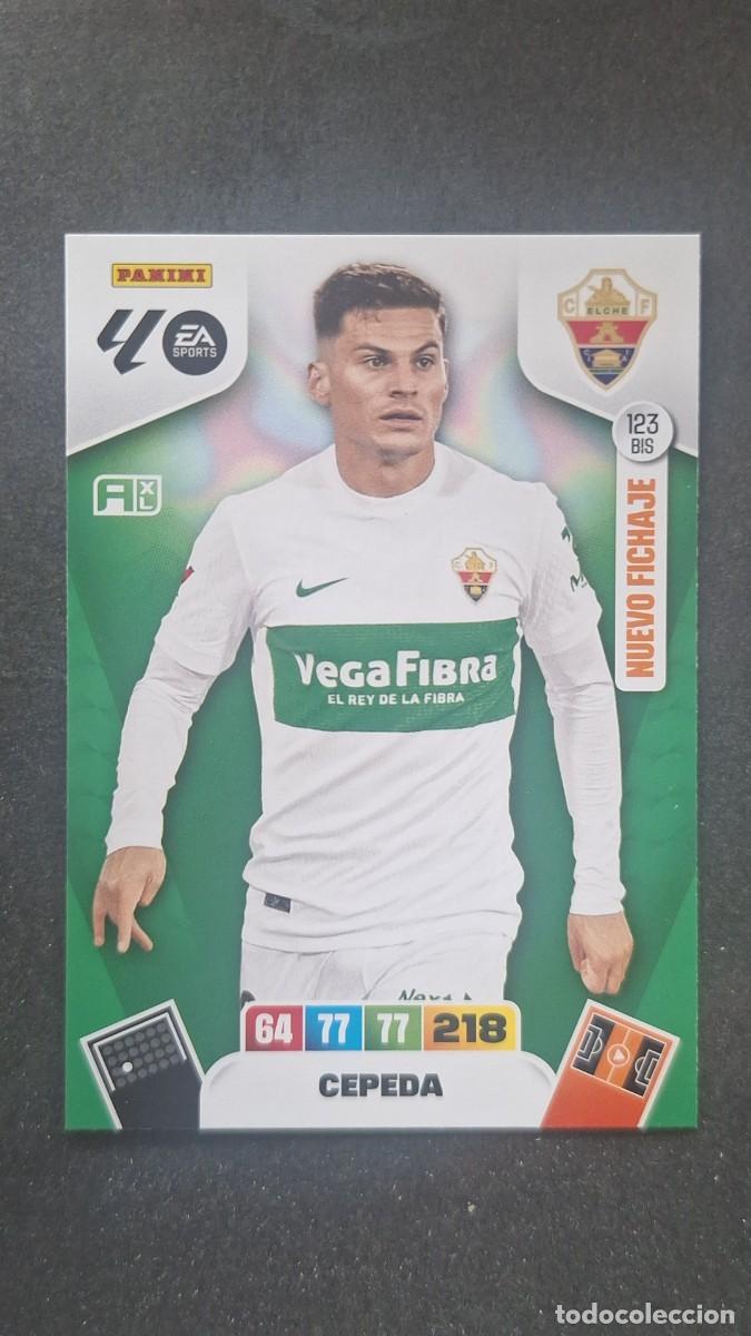 Cromos de F&uacute;tbol: L3 CEPEDA ELCHE C. F. 123 BIS NUEVO FICHAJE ADRENALYN XL LIGA 2025/2026 25 26 PANINI