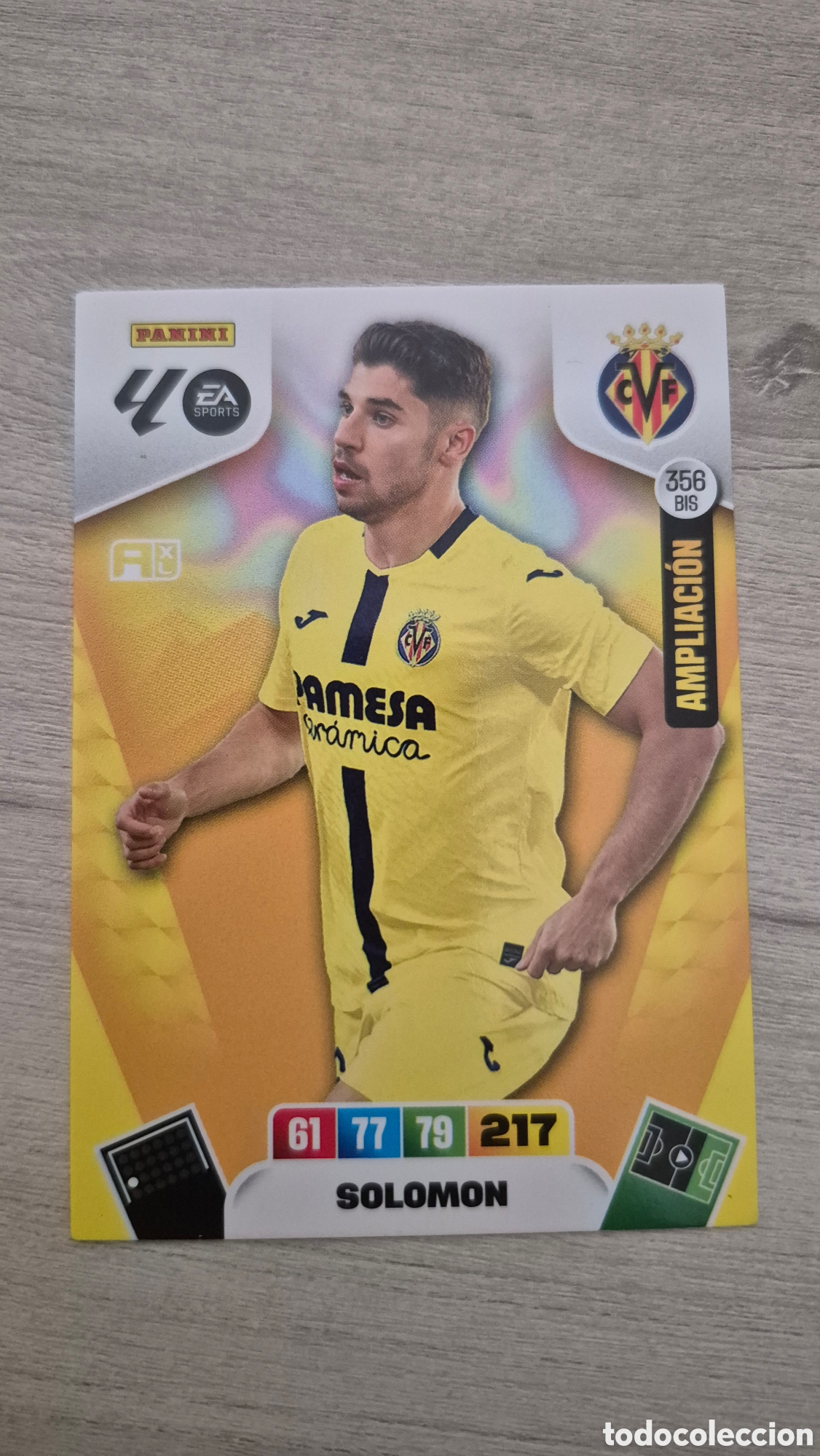 Cartes &agrave; collectionner de Football: N&deg;356Bis Villarreal Solomon Adrenalyn 25/26