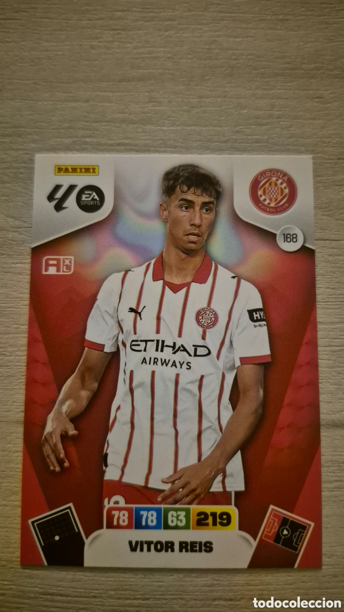 Cartes &agrave; collectionner de Football: N&deg;168 Girona Vitor Reis Adrenalyn 25/26