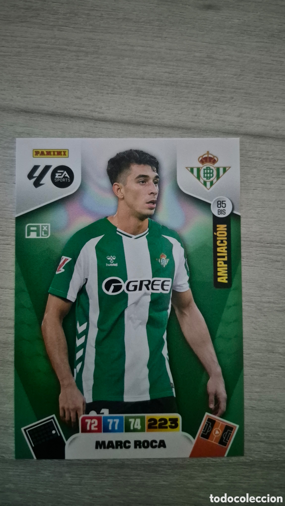 Cartes &agrave; collectionner de Football: N&deg;85Bis Betis Marc Roca Adrenalyn 25/26