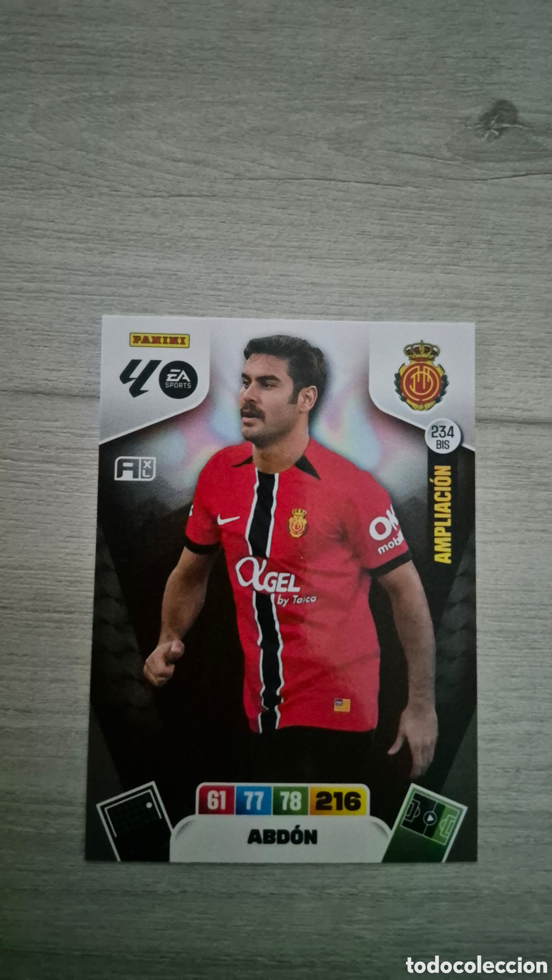 Fu&szlig;ball-Sticker: N&deg;234Bis Mallorca Abdon Adrenalyn 25/26