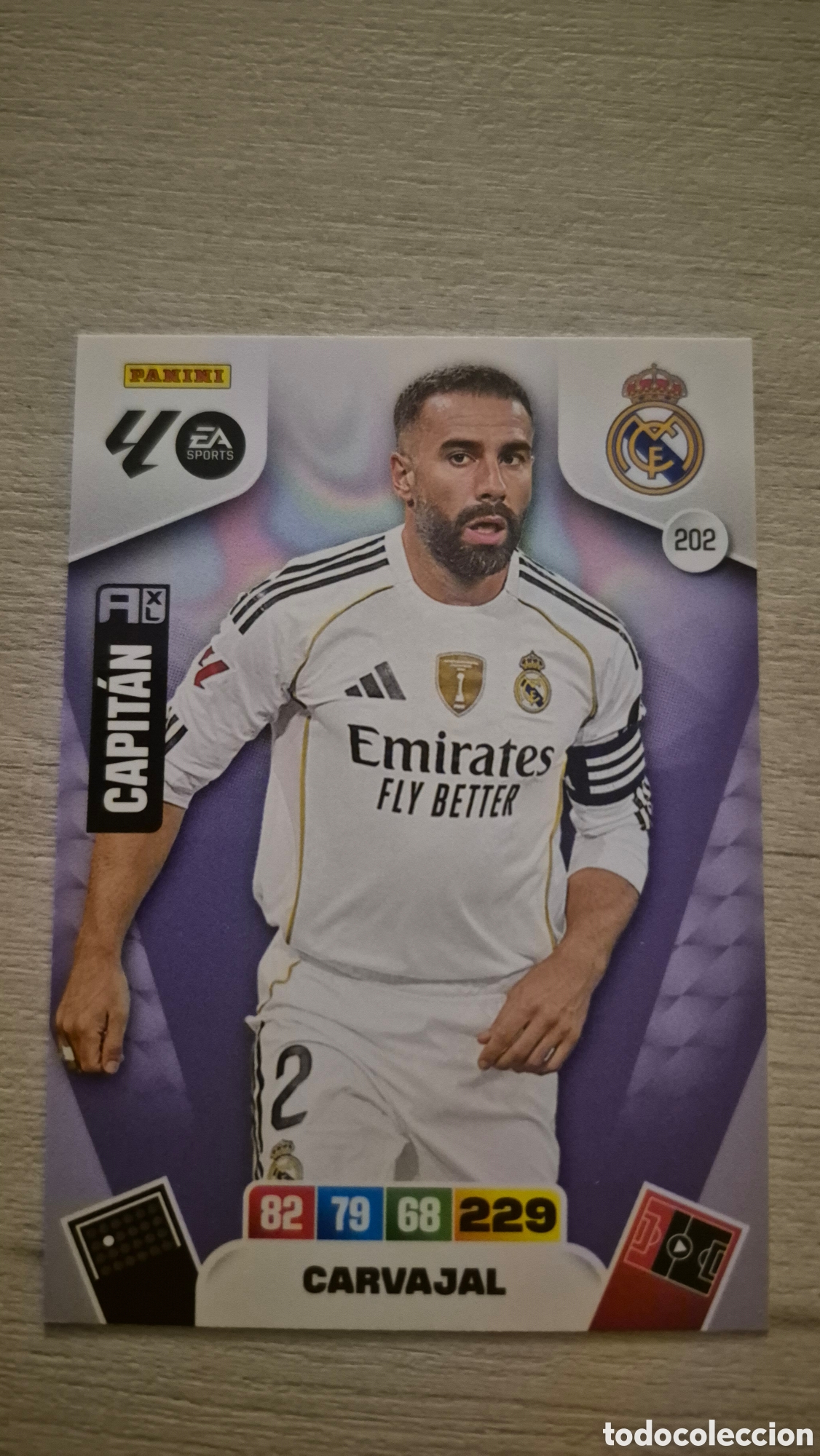 Cromos de F&uacute;tbol: N&deg;202 Real Madrid Carvajal Adrenalyn 25/26
