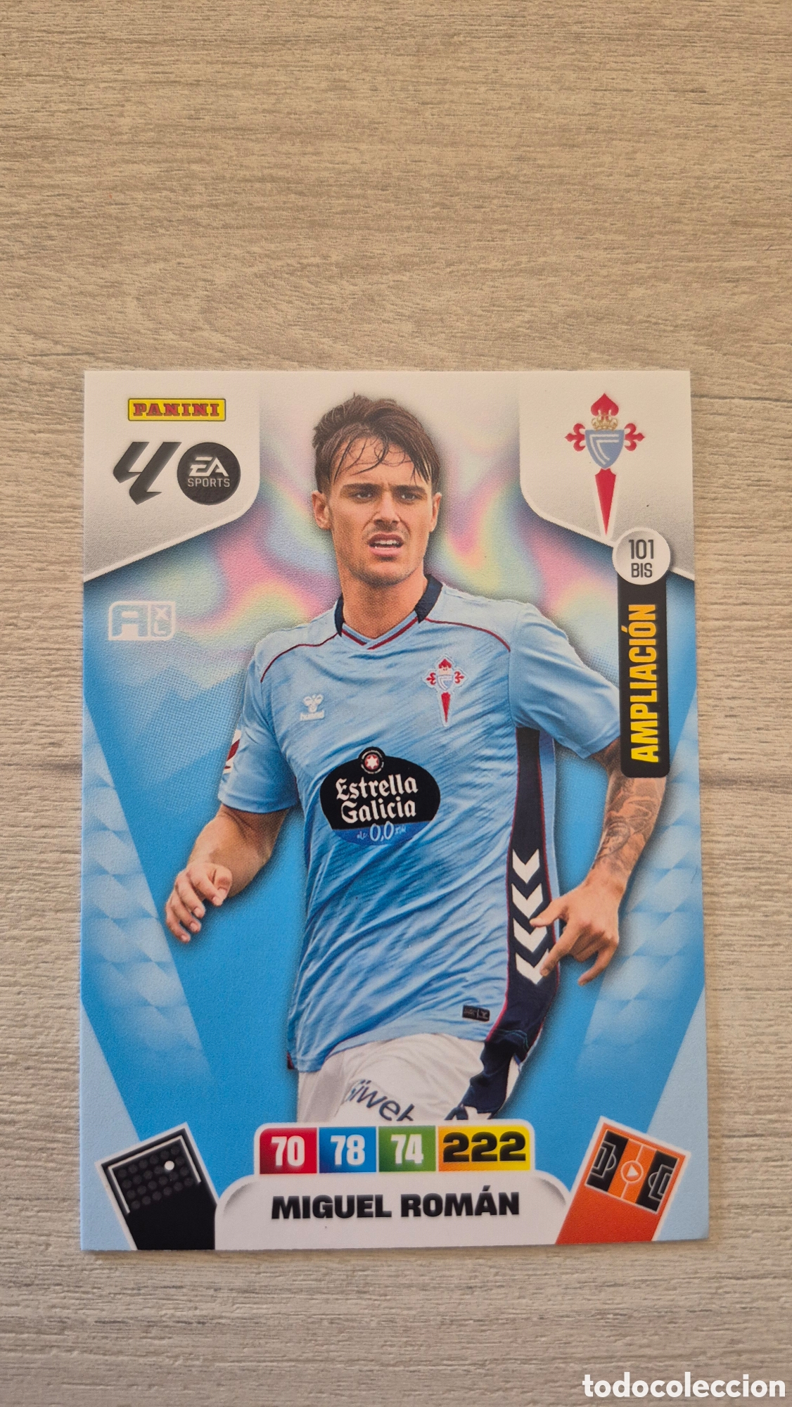 Cromos de F&uacute;tbol: N&deg;101Bis Celta de Vigo Miguel Rom&aacute;n Adrenalyn 25/26