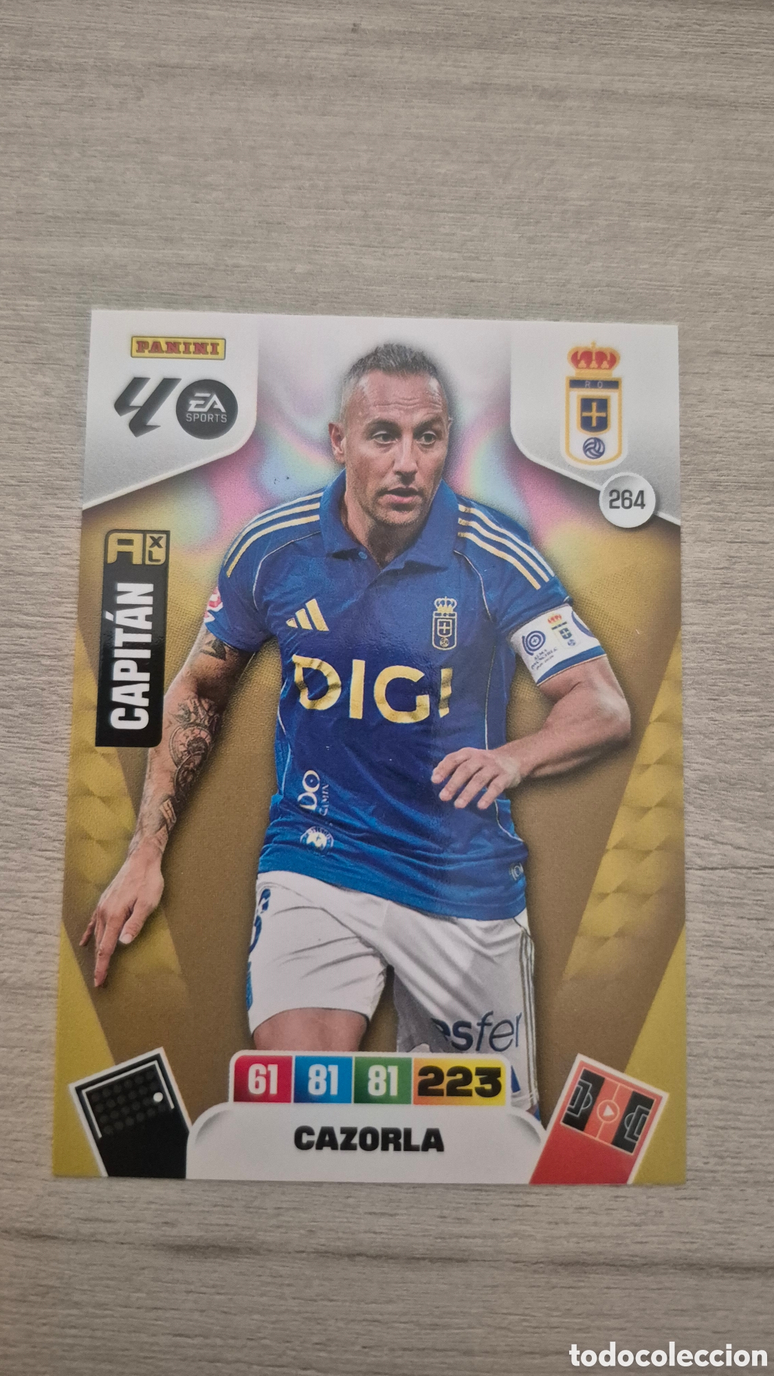 Football Stickers: N&deg;264 Oviedo Cazorla Adrenalyn 25/26