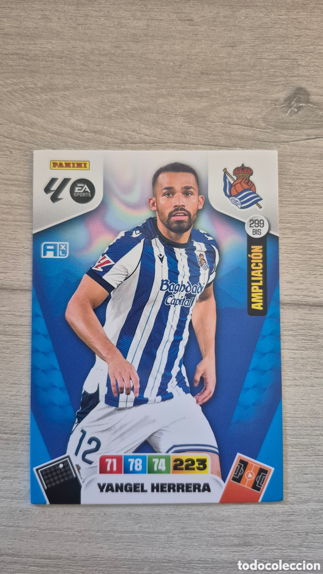 Football Stickers: N&deg;299Bis Real Sociedad Yangel Herrera Adrenalyn 25/26