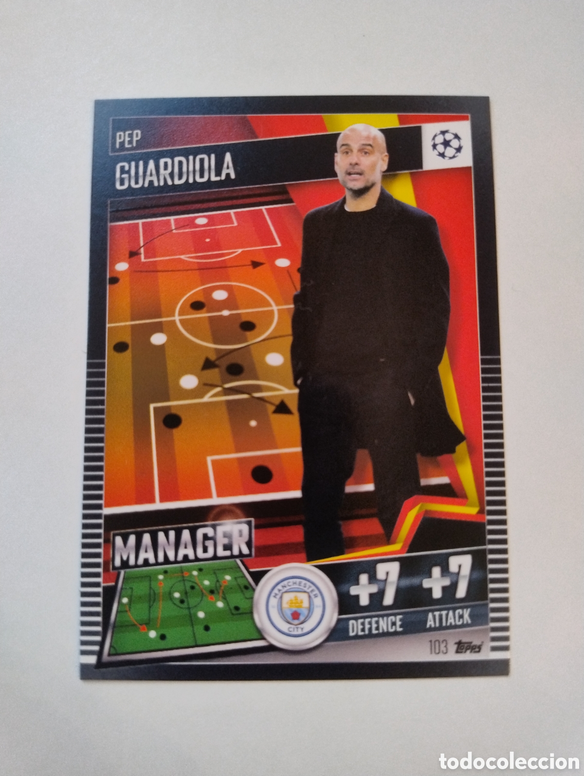 Cromos de F&uacute;tbol: 103 - Guardiola - Manchester City - Topps Match Attax 101 2020 - 2021
