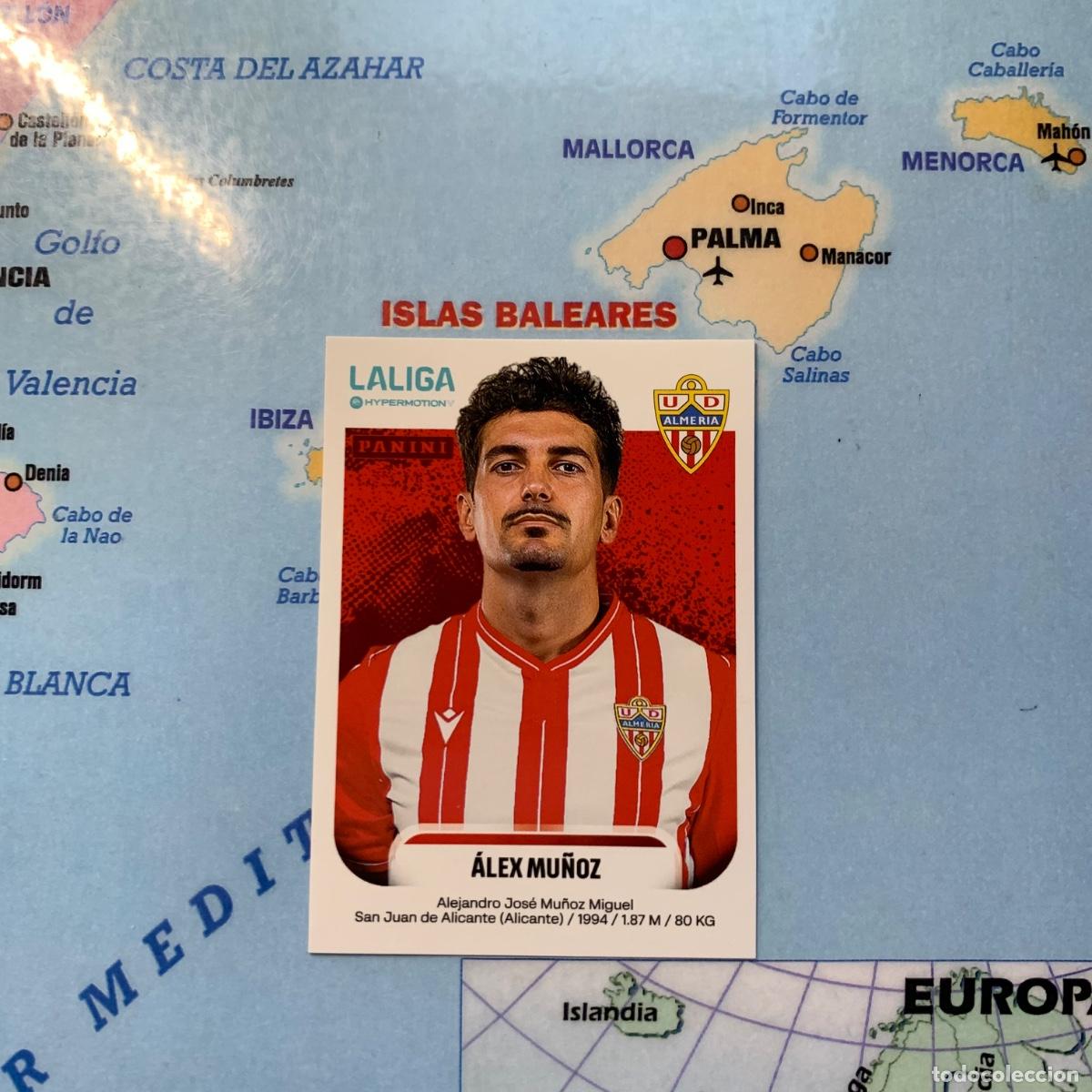Fu&szlig;ball-Sticker: Alex Mu&ntilde;oz n&uacute;mero 29B de Almer&iacute;a cromo liga Hypermotion 25-26 2025-2026