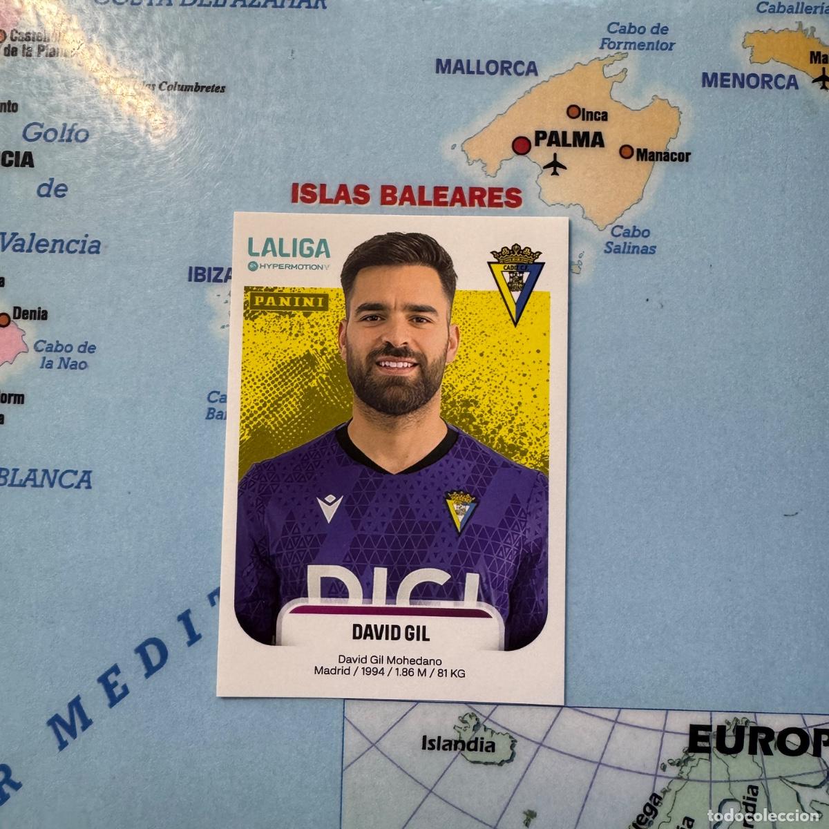 Cromos de F&uacute;tbol: David Gil n&uacute;mero 81 del C&aacute;diz cromo liga Hypermotion 25-26 2025-2026