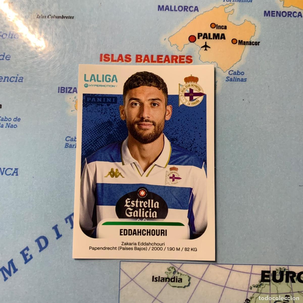 Cromos de F&uacute;tbol: Eddahchouri n&uacute;mero 191 del Deportivo de La Coru&ntilde;a cromo liga Hypermotion 25-26 2025-2026