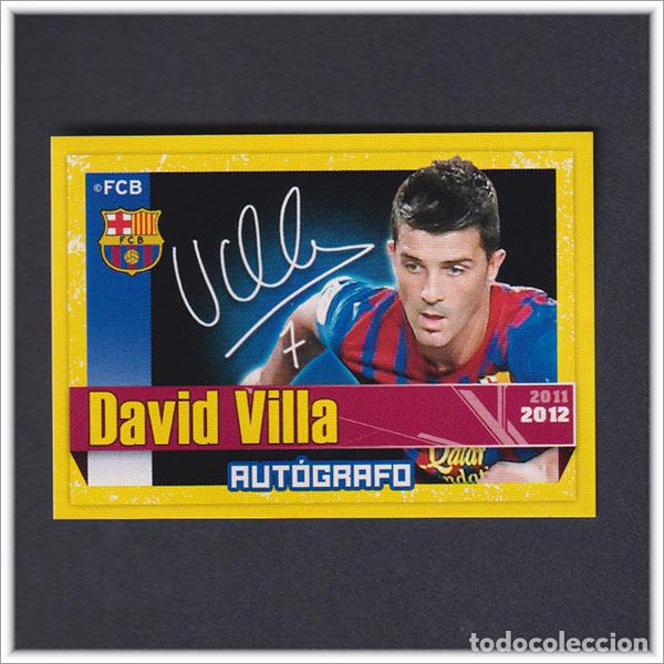 Cromos de F&uacute;tbol: COLECCI&Oacute;N OFICIAL BARCELONA 2011 2012 11 12 PANINI DAVID VILLA 152 AUTOGRAFO ALBUM LIGA BAR&Ccedil;A