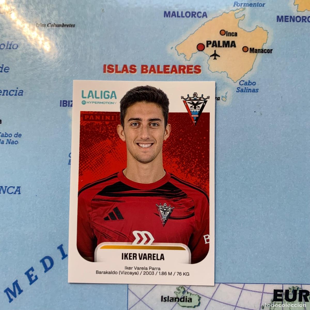 Cromos de F&uacute;tbol: Iker Varela n&uacute;mero 320 del Mirandes cromo liga Hypermotion 25-26 2025-2026