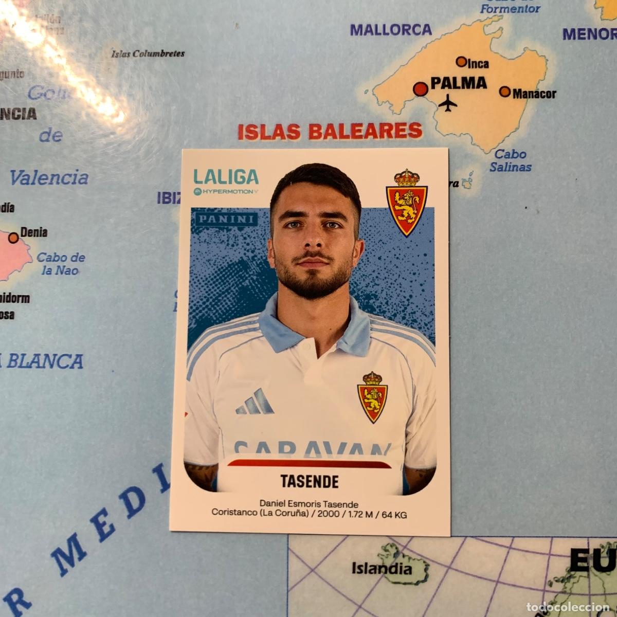 Cromos de F&uacute;tbol: Tasende n&uacute;mero 409 del Zaragoza cromo liga Hypermotion 25-26 2025-2026