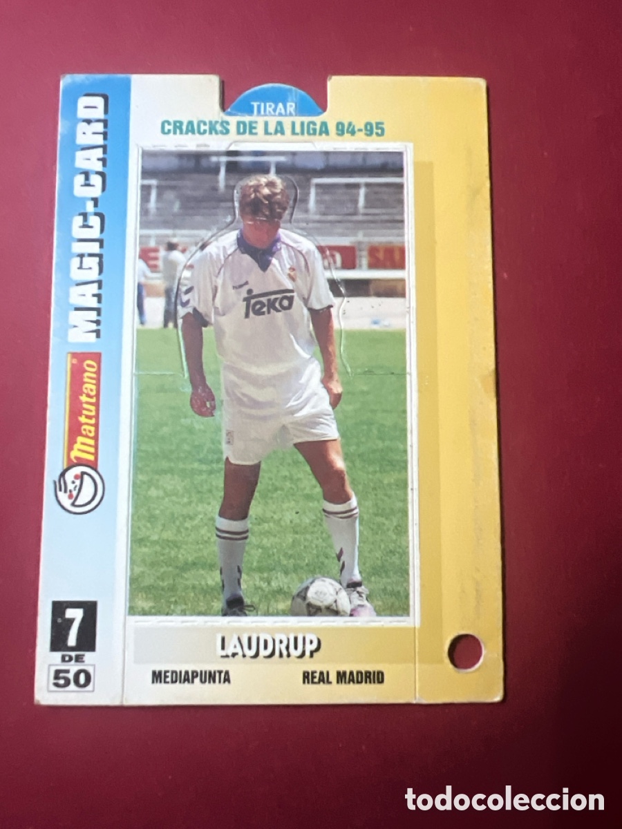 Cromos de F&uacute;tbol: C506. MAGIC-CARD MATUTANO LAUDRUP REAL MADRID CRACKS DE LA LIGA 94-95 N&deg; 7