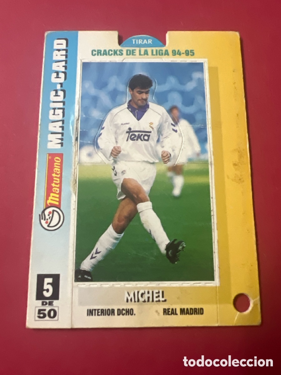 Cromos de F&uacute;tbol: C9125. MAGIC CARD MATUTANO CRACKS DE LA LIGA MICHEL 5 REAL MADRID 1994 1995 94 95