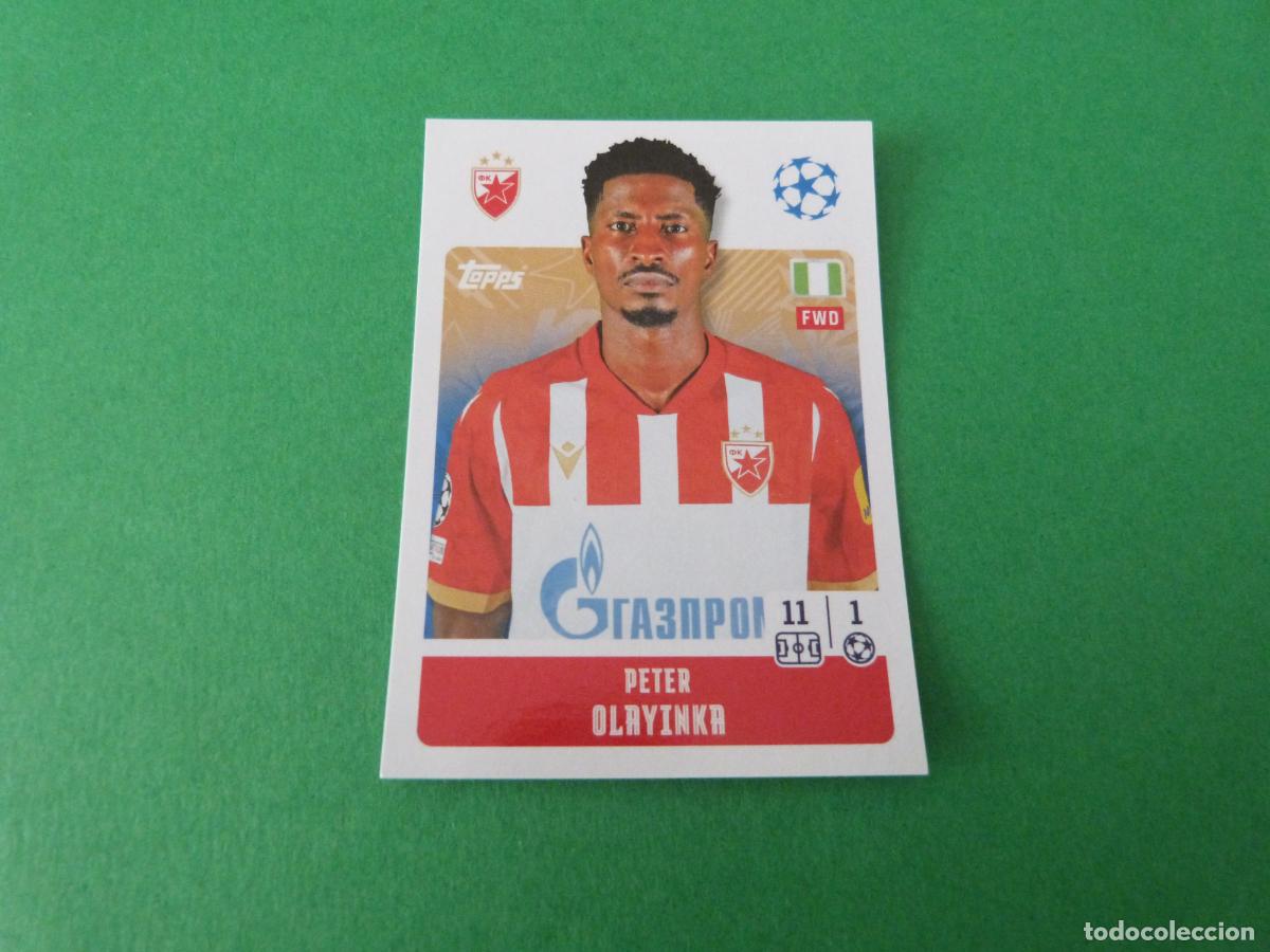 Cromos de F&uacute;tbol: CROMO FUTBOL OLAYINKA ESTRELLA ROJA DE BELGRADO SIN PEGAR 465 CHAMPIONS LEAGUE 2024-2025/24-25 TOPPS