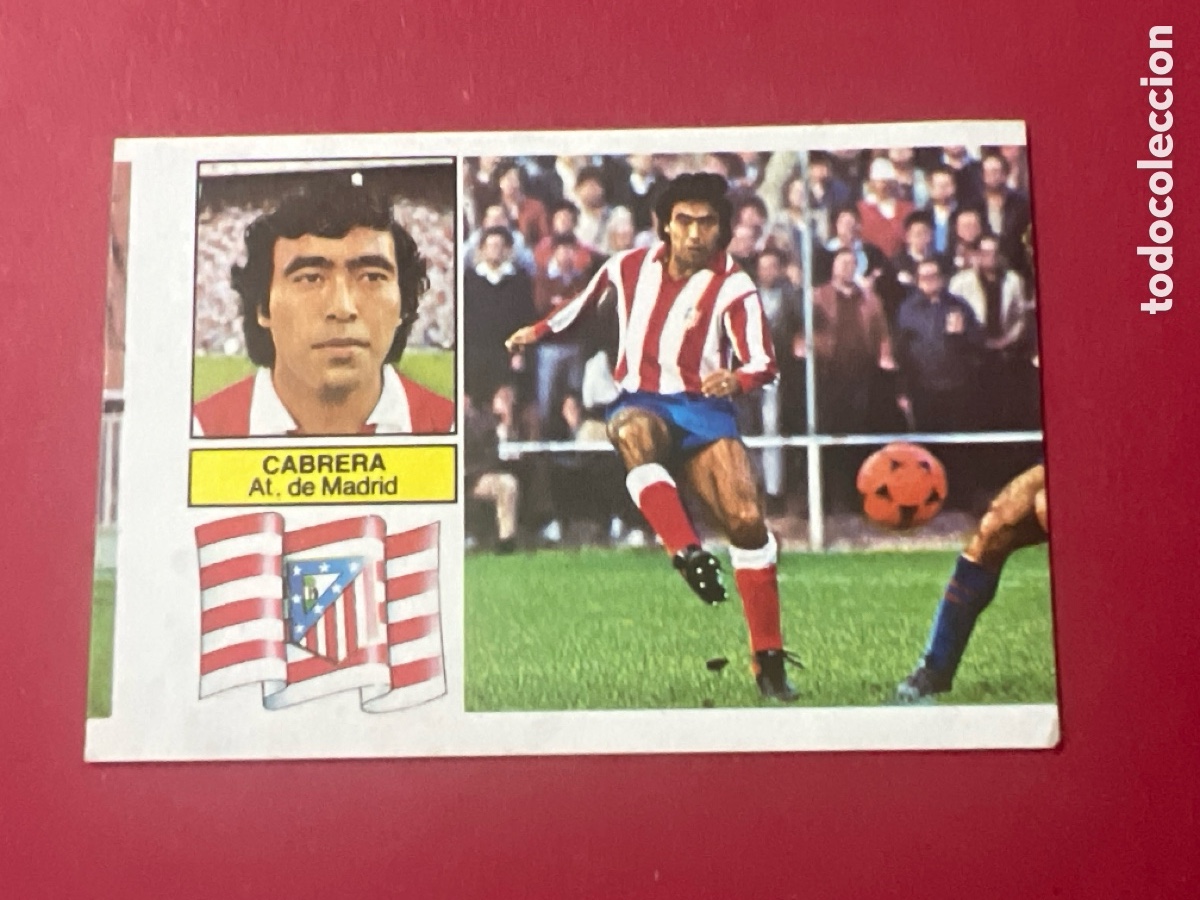 Cromos de F&uacute;tbol: C9247. CABRERA BAJA ATLETICO MADRID LIGA ESTE 1982/83 82 83 NUNCA PEGADO SIN PEGAR