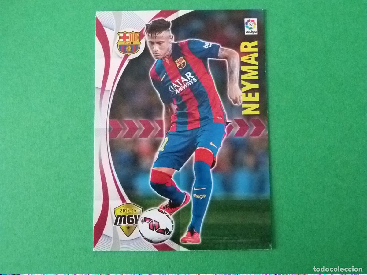 Cromos de F&uacute;tbol: TRADING CARD FUTBOL NEYMAR F.C.BARCELONA N&ordm; 74 LIGA MEGACRACKS 2015-2016/15-16 PANINI