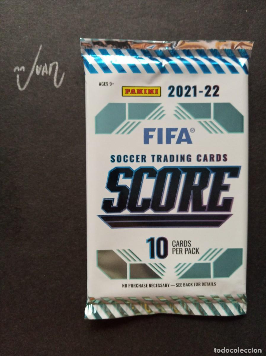 Cromos de F&uacute;tbol: SOBRE SIN ABRIR RETAIL PACK⚽ PANINI &reg; SCORE FIFA ROAD MUNDIAL QATAR 2021 2022 21 22 MESSI ? MBAPPE