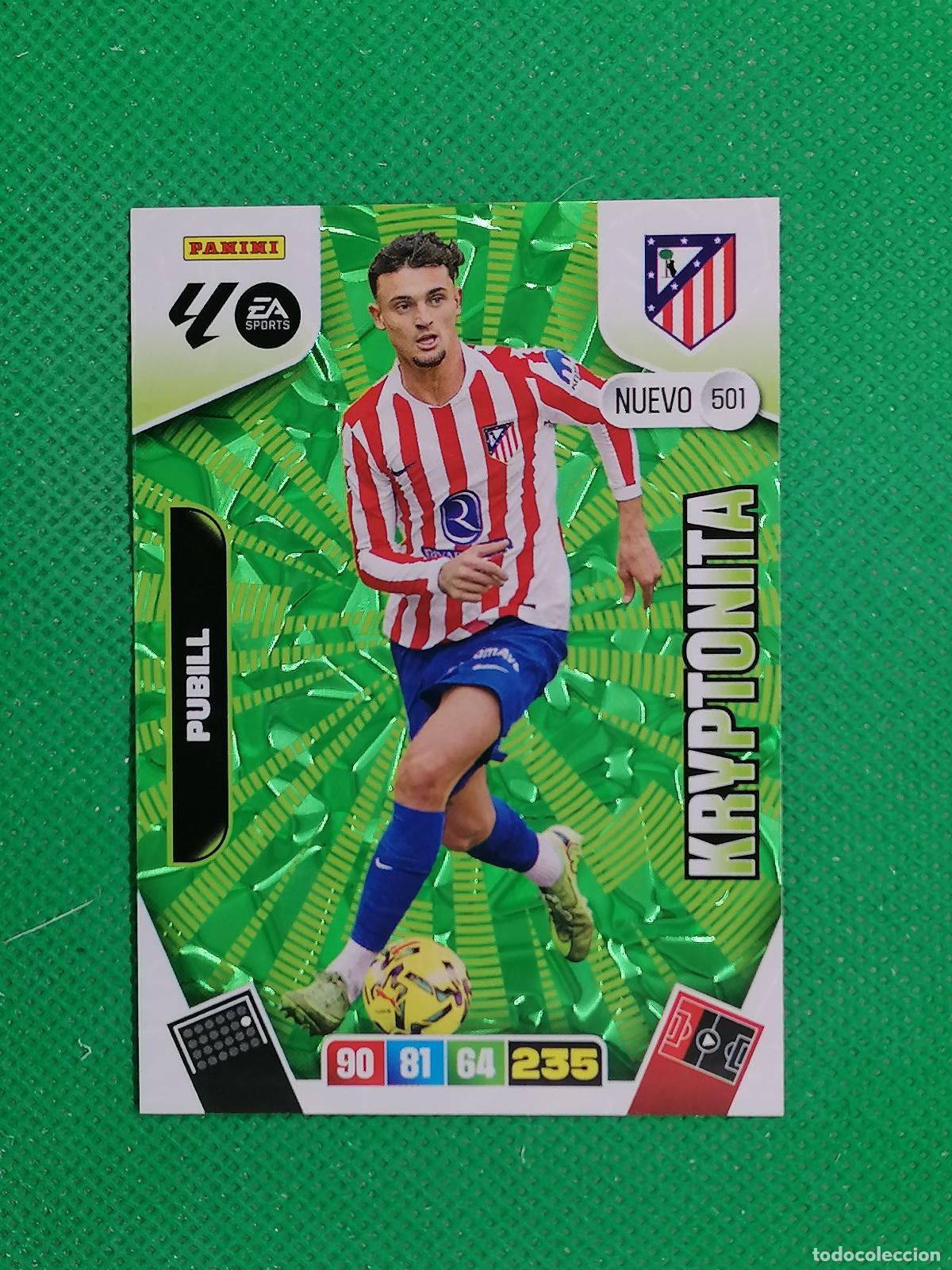 Cartes &agrave; collectionner de Football: 501 PUBILL ATLETICO DE MADRID NUEVO KRYPTONITA ⚽ LIGA ADRENALYN XL 2025 2026 25 26 ⚽