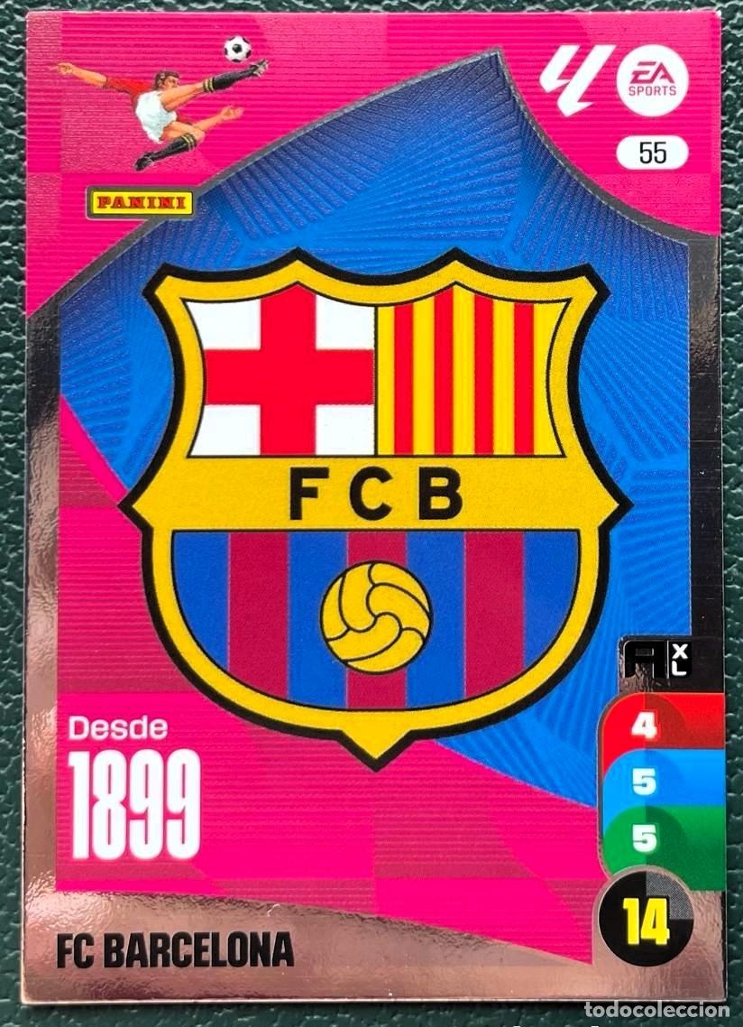 Cromos de F&uacute;tbol: 55 ESCUDO FC BARCELONA FICHAS ALBUM ADRENALYN XL 2024 2025 24 25