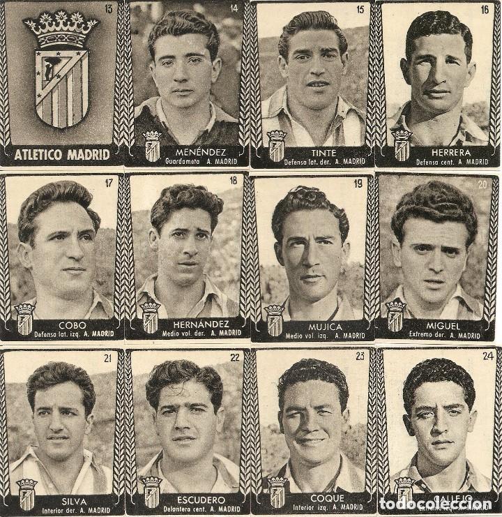 Cromos de F&uacute;tbol: CROMOS ATL&Eacute;TICO DE MADRID-BRUGUERA-TURMO 1953