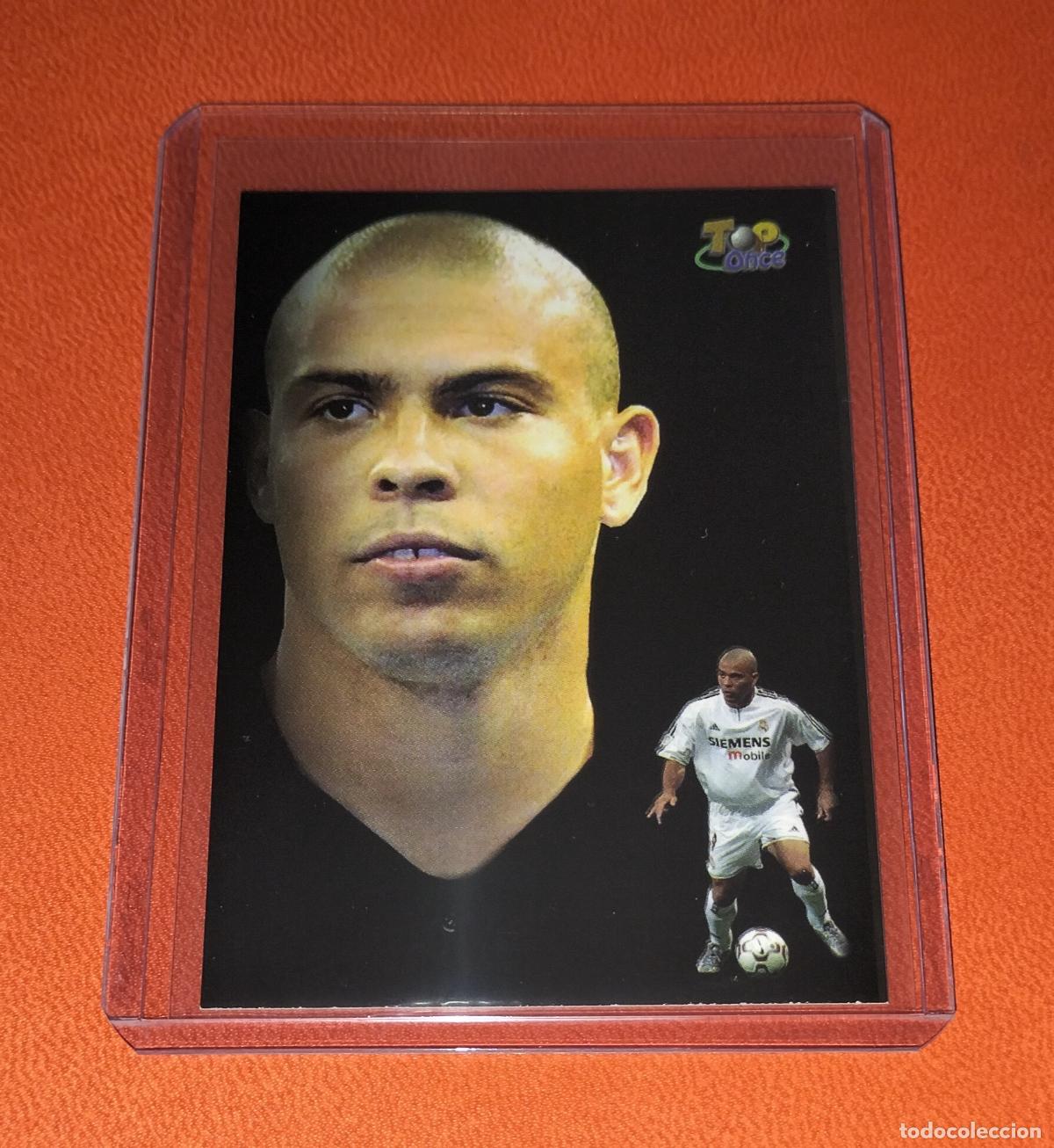 Cromos de F&uacute;tbol: 620 RONALDO NAZARIO TOP ONCE REAL MADRID CARD MUNDICROMO FICHAS DE LA LIGA FUTBOL 2003 2004 03 04