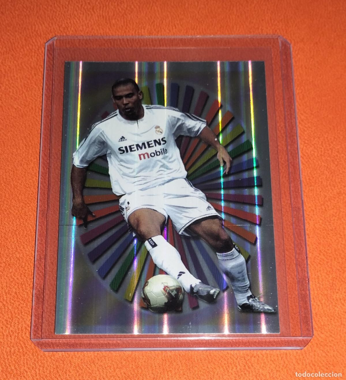 Fu&szlig;ball-Sticker: 543 RONALDO NAZARIO MVP REAL MADRID CARD MUNDICROMO FICHAS DE LA LIGA 2003 2004 03 04