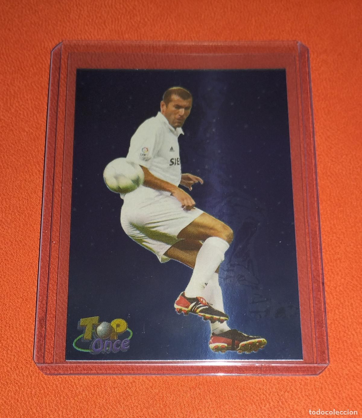 Cromos de F&uacute;tbol: 629 ZINEDINE ZIDANE TOP ONCE REAL MADRID CARD MUNDICROMO FICHAS DE LA LIGA 2002 2003 02 03