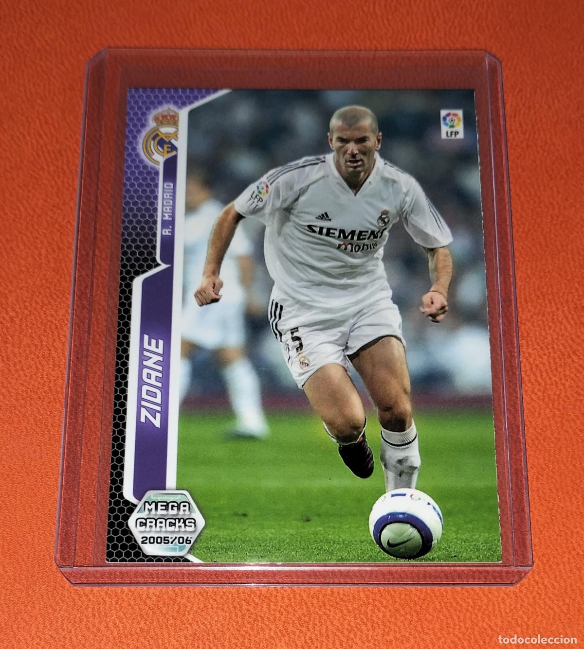 Cromos de F&uacute;tbol: 195 ZINEDINE ZIDANE REAL MADRID CARD MEGACRACKS LIGA FUTBOL 2005 2006 05 06