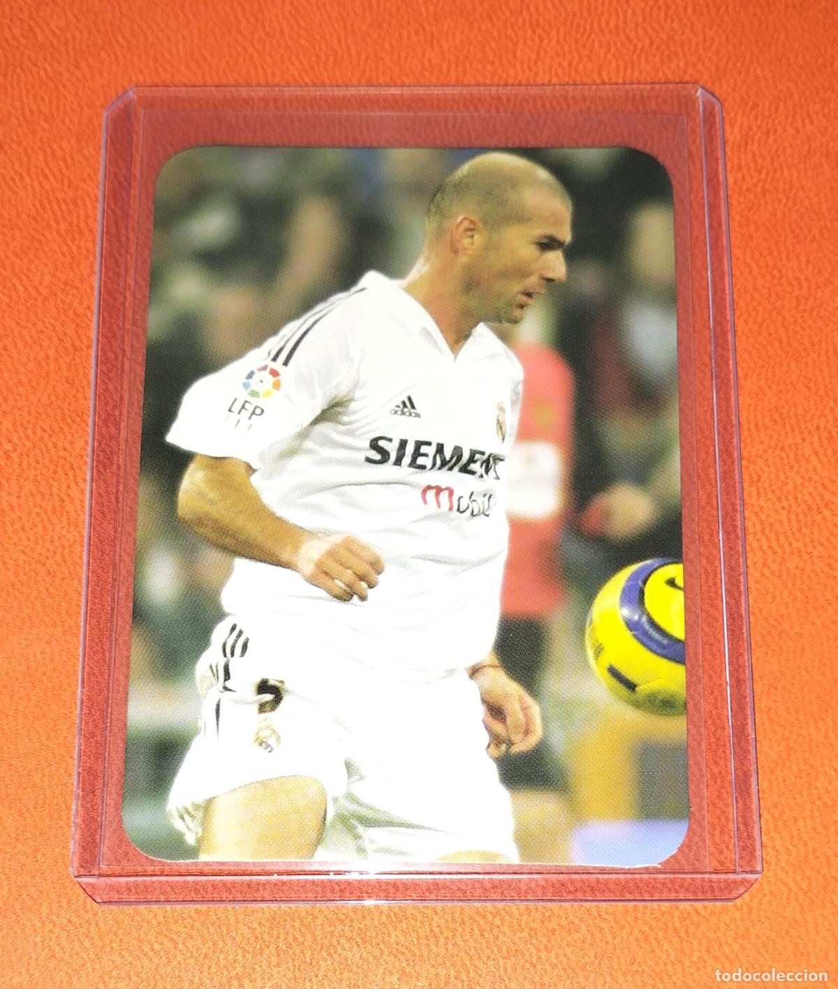 Cromos de F&uacute;tbol: 547 ZINEDINE ZIDANE EL + CREATIVO REAL MADRID CARD MUNDICROMO LAS FICHAS DE LA LIGA 2005 2006 05 06